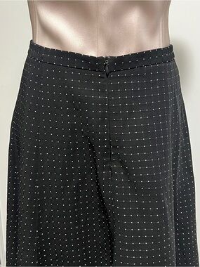 Vintage Micro Polka Dot Mermaid Maxi Skirt – Black / pink Size 6